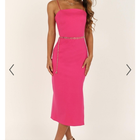 Showpo. Dresses & Skirts - All For Fun Showpo Hot Pink Dress - Size 8